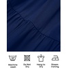 image:imageZESICA Womens Boho Square Neck Puff Sleeve Smocked Tiered A Line Mini DressNavy
