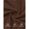 image:imageZESICA Womens Cowl Neck Long Sleeve Ruched Fitted Going Out TopsBrown