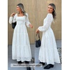 image:imageZESICA Womens Eyelet Long Sleeve Maxi Wedding Guest DressesWhite