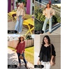 image:imageZESICA Womens Fall Casual 34 Length Sleeve Flowy Boho TopsOrange Red