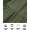 image:imageZESICA Womens Fall Casual Long Sleeve V Neck Boho Mini DressArmygreen