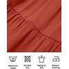 image:imageZESICA Womens Fall Casual Long Sleeve V Neck Boho Mini DressRed