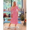 image:imageZESICA Womens Fall Floral Long Sleeve Bodycon Dress 2026 Elegant V Neck Cocktail Party Long Midi DressesPink