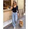 image:imageZESICA Womens Fall Lace Long Sleeve Tops Sexy V Neck Going Out ShirtsBlack