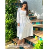 image:imageZESICA Womens Fall Long Sleeve Floral Wedding Guest Midi DressWhite