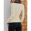 image:imageZESICA Womens Fall Long Sleeve Sweaters Casual Knitted TopsApricot