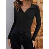 image:imageZESICA Womens Fall Long Sleeve Sweaters Casual Knitted TopsBlack