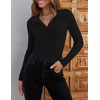 image:imageZESICA Womens Fall Long Sleeve Sweaters Casual Knitted TopsBlack