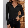 image:imageZESICA Womens Fall Long Sleeve Sweaters Casual Knitted TopsBlack