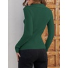 image:imageZESICA Womens Fall Long Sleeve Sweaters Casual Knitted TopsDarkgreen