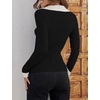 image:imageZESICA Womens Fall Long Sleeve Sweaters Casual Knitted TopsDim