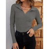 image:imageZESICA Womens Fall Long Sleeve Sweaters Casual Knitted TopsGrey