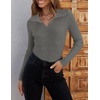 image:imageZESICA Womens Fall Long Sleeve Sweaters Casual Knitted TopsGrey