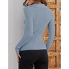 image:imageZESICA Womens Fall Long Sleeve Sweaters Casual Knitted TopsLightblue