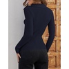 image:imageZESICA Womens Fall Long Sleeve Sweaters Casual Knitted TopsNavy