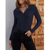 image:imageZESICA Womens Fall Long Sleeve Sweaters Casual Knitted TopsNavy