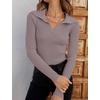 image:imageZESICA Womens Fall Long Sleeve Sweaters Casual Knitted TopsTaro
