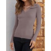 image:imageZESICA Womens Fall Long Sleeve Sweaters Casual Knitted TopsTaro