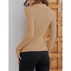 image:imageZESICA Womens Fall Long Sleeve Sweaters Casual Knitted TopsToffee
