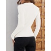image:imageZESICA Womens Fall Long Sleeve Sweaters Casual Knitted TopsWhite