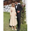 image:imageZESICA Womens Fall Long Sleeve Wedding Guest Formal Midi DressApricot