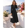 image:imageZESICA Womens Fall Long Sleeve Wedding Guest Formal Midi DressBlack