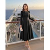 image:imageZESICA Womens Fall Long Sleeve Wedding Guest Formal Midi DressBlack