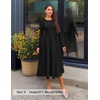image:imageZESICA Womens Fall Long Sleeve Wedding Guest Formal Midi DressBlack