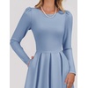 image:imageZESICA Womens Fall Long Sleeve Wedding Guest Formal Midi DressBlue