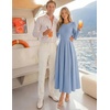image:imageZESICA Womens Fall Long Sleeve Wedding Guest Formal Midi DressBlue
