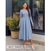 image:imageZESICA Womens Fall Long Sleeve Wedding Guest Formal Midi DressBlue