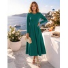 image:imageZESICA Womens Fall Long Sleeve Wedding Guest Formal Midi DressGreen