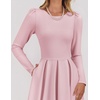image:imageZESICA Womens Fall Long Sleeve Wedding Guest Formal Midi DressPink