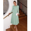 image:imageZESICA Womens Fall Long Sleeve Wedding Guest Formal Midi DressSage