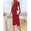 image:imageZESICA Womens Fall Long Sleeve Wedding Guest Midi DressesBurgundy