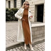 image:imageZESICA Womens Fall Long Sleeve Wedding Guest Midi DressesCaramel