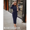 image:imageZESICA Womens Fall Long Sleeve Wedding Guest Midi DressesNavy