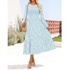 image:imageZESICA Womens Fall Wedding Guest Long Sleeve Boho Midi DressBlue