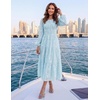 image:imageZESICA Womens Fall Wedding Guest Long Sleeve Boho Midi DressBlue