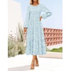 image:imageZESICA Womens Fall Wedding Guest Long Sleeve Boho Midi DressBlue