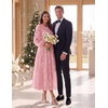 image:imageZESICA Womens Fall Wedding Guest Long Sleeve Boho Midi DressPink