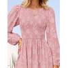 image:imageZESICA Womens Fall Wedding Guest Long Sleeve Boho Midi DressPink
