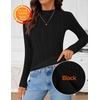 image:imageZESICA Womens Fleece Sherpa Lined Tops Fall Winter SweatersBlack