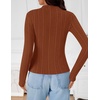 image:imageZESICA Womens Fleece Sherpa Lined Tops Fall Winter SweatersCaramel