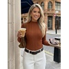 image:imageZESICA Womens Fleece Sherpa Lined Tops Fall Winter SweatersCaramel