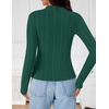 image:imageZESICA Womens Fleece Sherpa Lined Tops Fall Winter SweatersDarkgreen