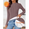 image:imageZESICA Womens Fleece Sherpa Lined Tops Fall Winter SweatersDustypink