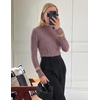 image:imageZESICA Womens Fleece Sherpa Lined Tops Fall Winter SweatersDustypink