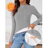 image:imageZESICA Womens Fleece Sherpa Lined Tops Fall Winter SweatersGray