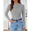 image:imageZESICA Womens Fleece Sherpa Lined Tops Fall Winter SweatersGray